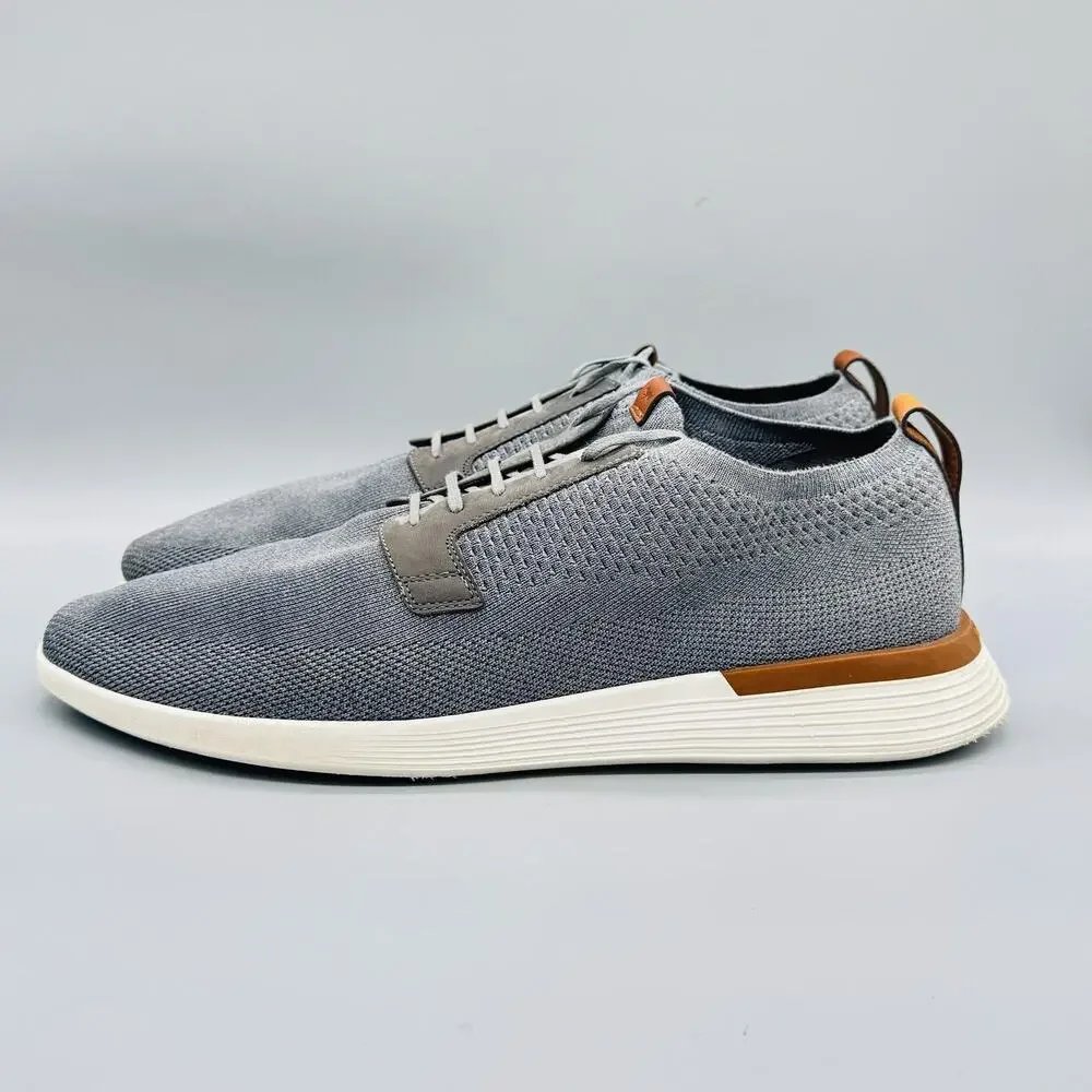 Wolf & Shepherd Shoes Mens 15 Gray Knit SwiftKnit Low Casual Sneakers Comfort